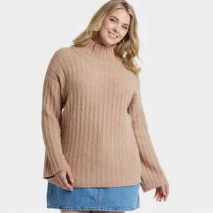 SOLDUniversal Thread NWT Cozy Tan Ribbed Knit Sweater